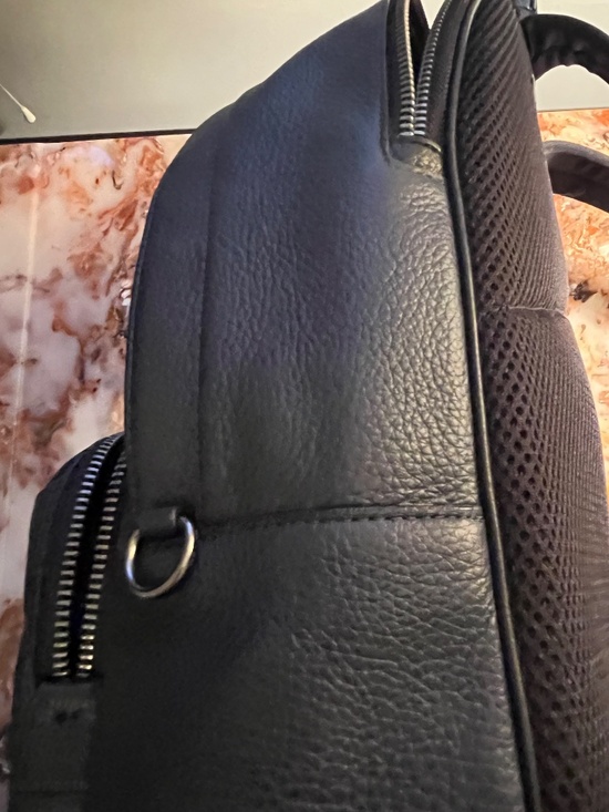 Coach Metropolitan Navy Pebbled Leather Backpack Unisex Travel Laptop Bag main image 6